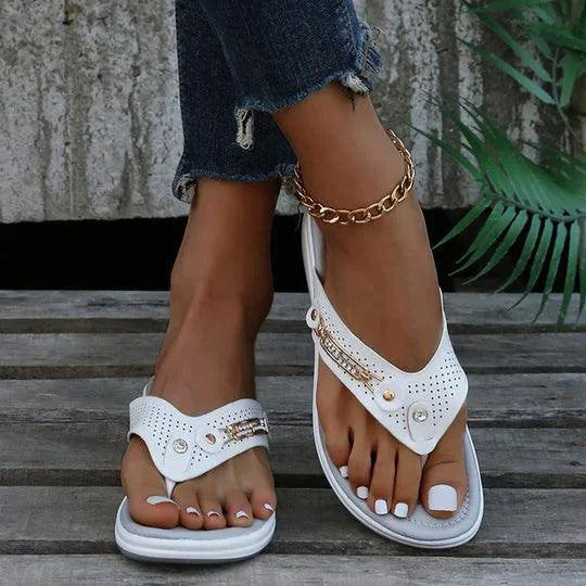 Orthopedische Slippers - Trendy - Katoen, Comfortabele Sleehakken - Perfect voor Zomeruitstapjes