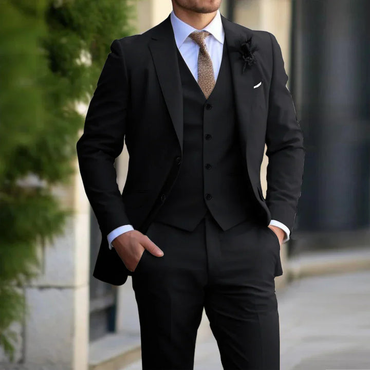 3-delige Set Voor Heren | Business Blazer | Vest | Broek