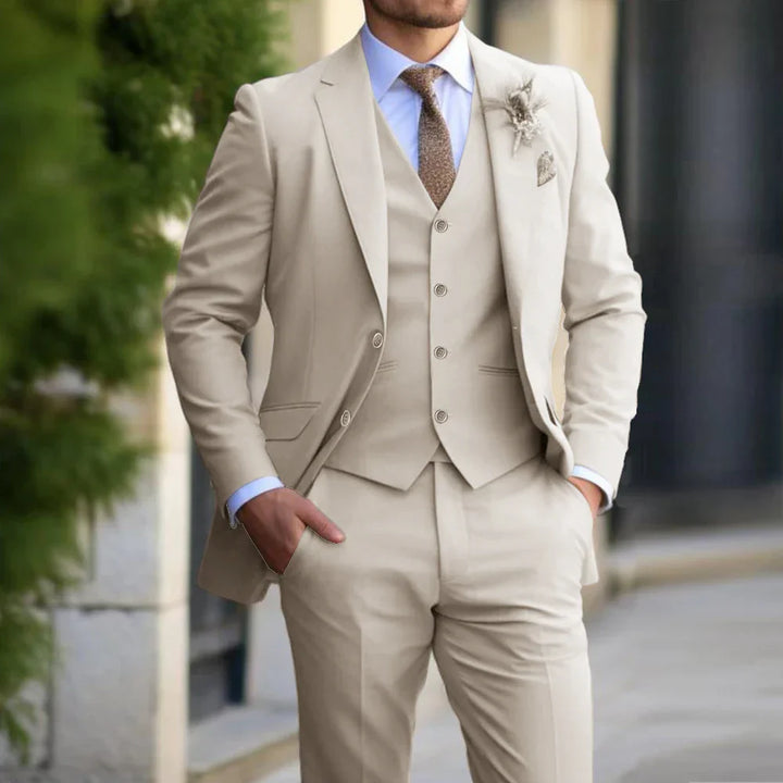3-delige Set Voor Heren | Business Blazer | Vest | Broek