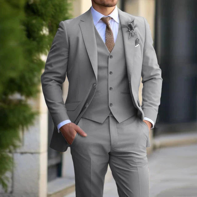 3-delige Set Voor Heren | Business Blazer | Vest | Broek