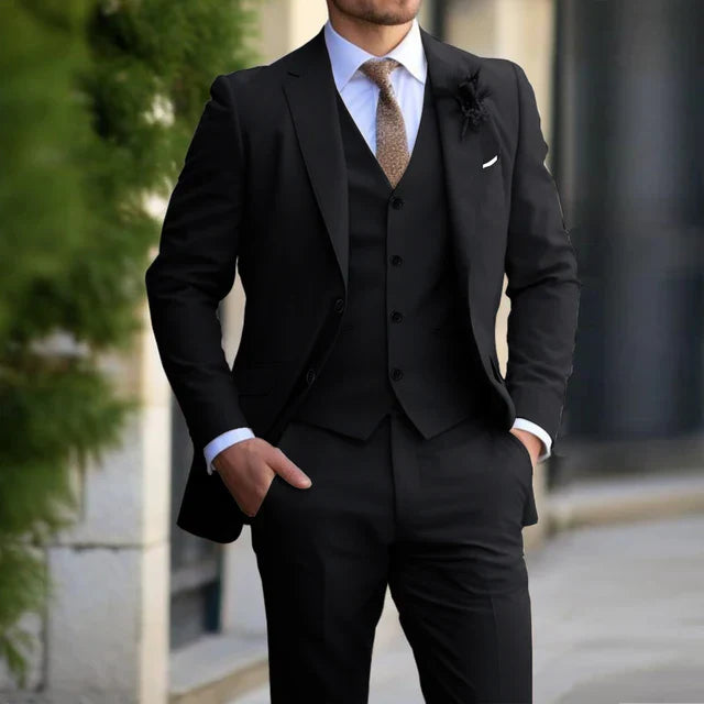 3-delige Set Voor Heren | Business Blazer | Vest | Broek