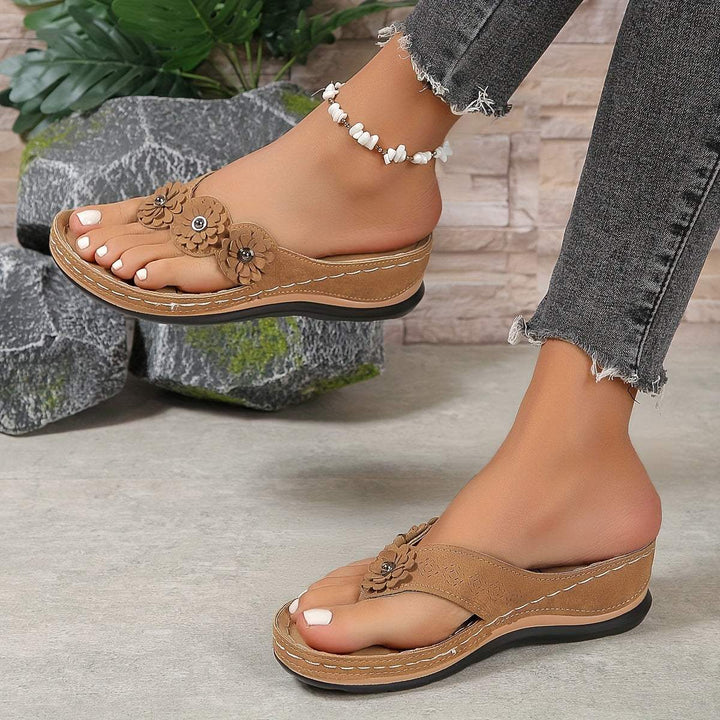 Slippers - Bloemig - Elegant - Zomer Perfect voor Strand en Stadswandelingen