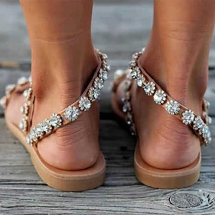 Dorien | Bohemian Sandalen met Kralen en Kant