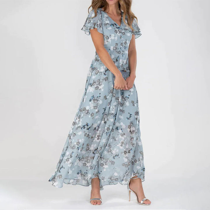 Elegante Maxi Jurk | Flatterend Silhouet & Zwierige Valling