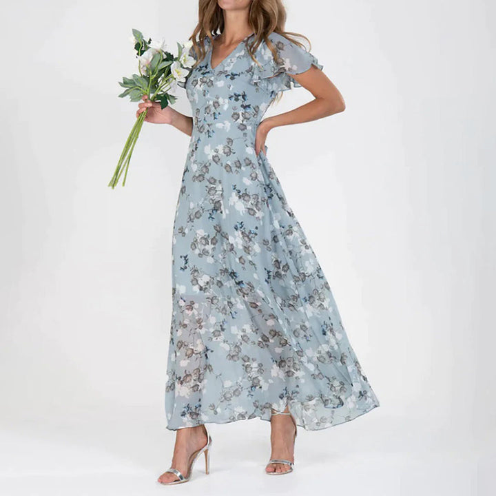 Elegante Maxi Jurk | Flatterend Silhouet & Zwierige Valling