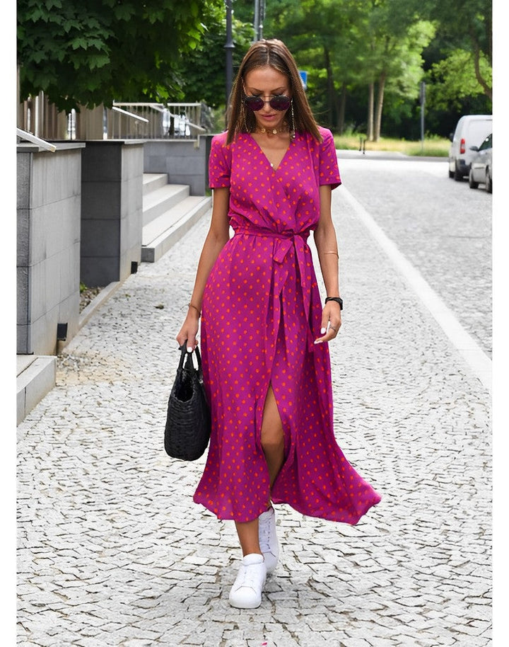 Midi Jurk Dames | Bloemenprint & Wikkelstijl voor een Vrouwelijke Zomerlook