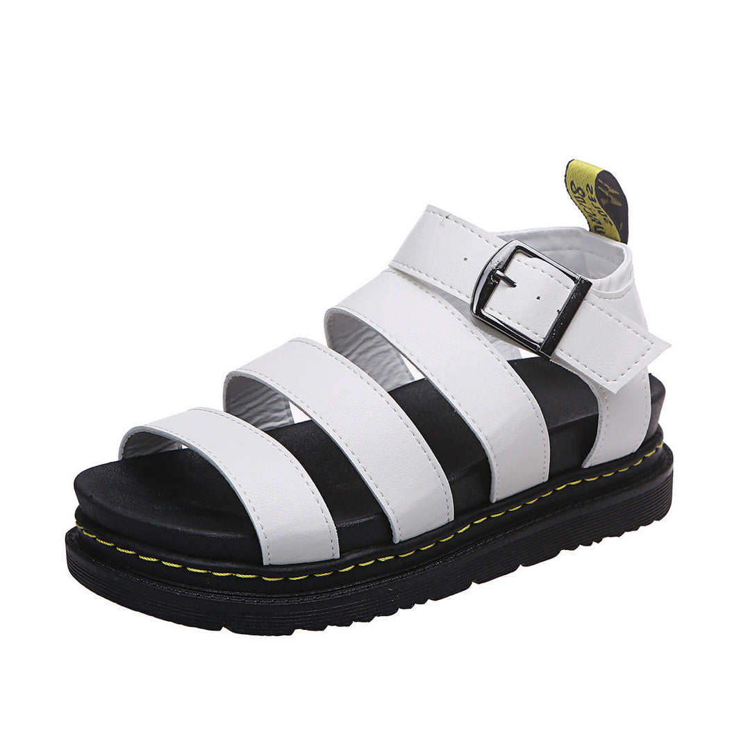 Stoere Dames Sandalen Met Platformzool En Gespsluiting