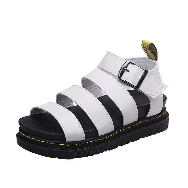 Stoere Dames Sandalen Met Platformzool En Gespsluiting