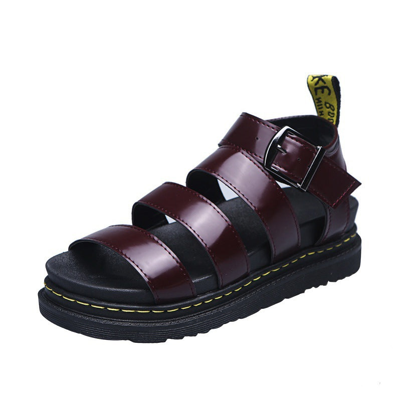 Stoere Dames Sandalen Met Platformzool En Gespsluiting