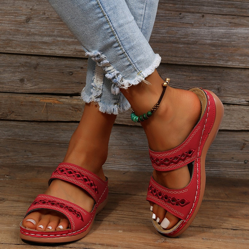 Casual Dames Orthopedische Sandalen Met Ondersteunende Zool