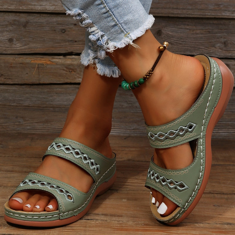 Casual Dames Orthopedische Sandalen Met Ondersteunende Zool
