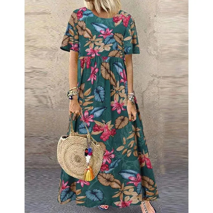 Catherine™ - Vintage Boho Lange Zomerjurk