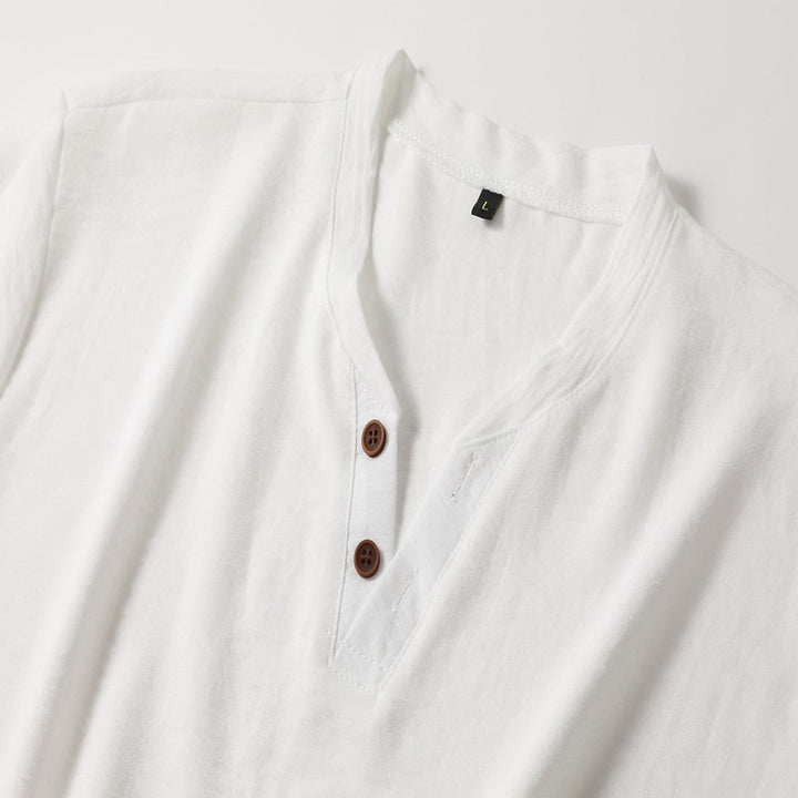 V Hals Shirt Heren | Korte Mouwen & Slim Fit
