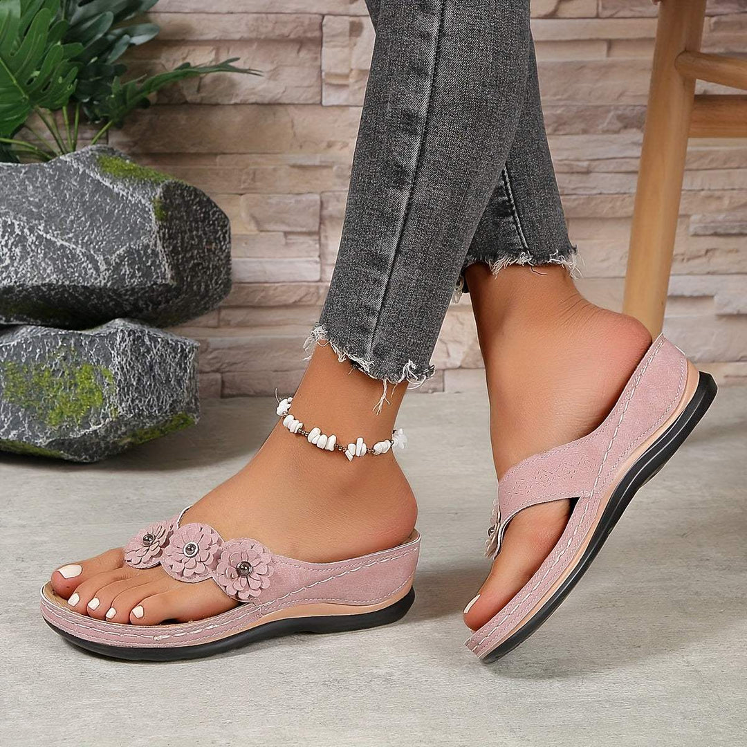 Slippers - Bloemig - Elegant - Zomer Perfect voor Strand en Stadswandelingen