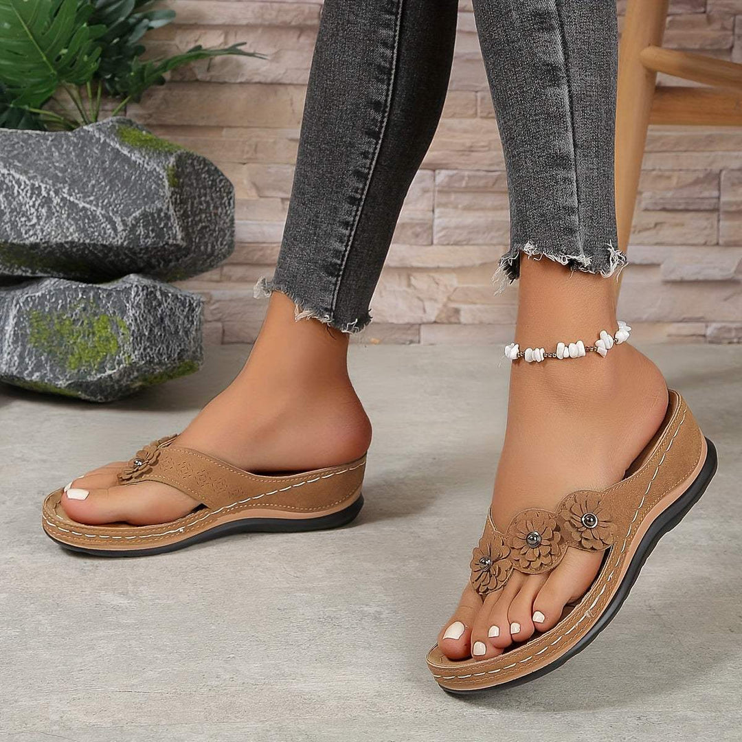 Slippers - Bloemig - Elegant - Zomer Perfect voor Strand en Stadswandelingen