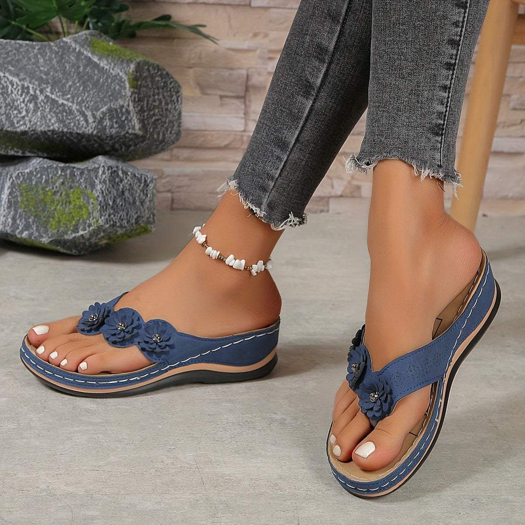 Slippers - Bloemig - Elegant - Zomer Perfect voor Strand en Stadswandelingen
