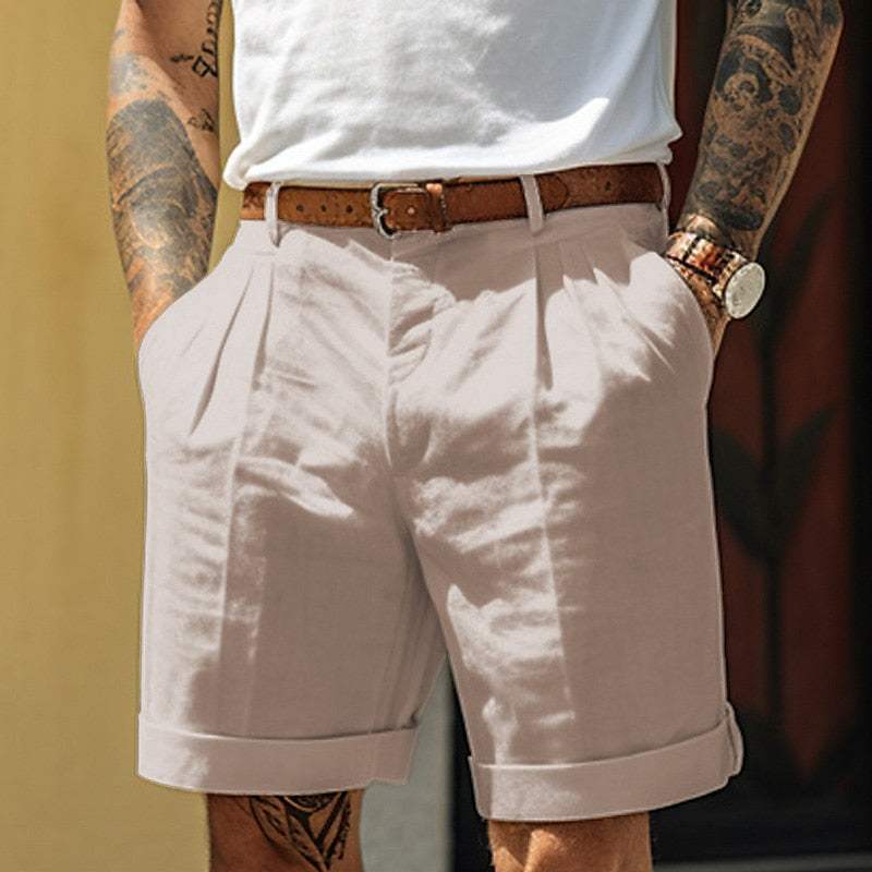 Heren Korte Broek - Elegante Stijl - Licht en Ademend Materiaal - Perfect voor de Zomer