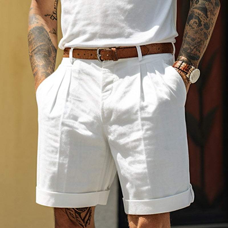 Heren Korte Broek - Elegante Stijl - Licht en Ademend Materiaal - Perfect voor de Zomer