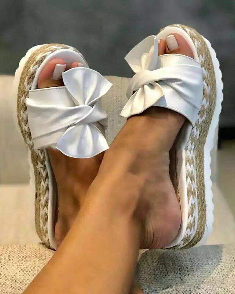 Sandalen - Charmant - Grote Strik - Perfect voor Zomerse Dagen
