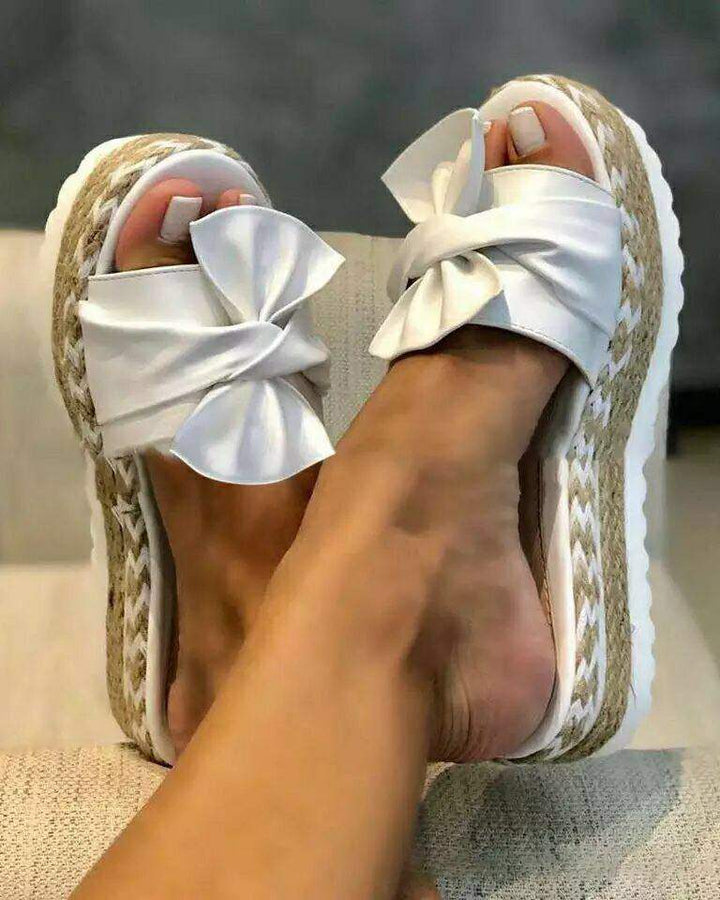 Sandalen - Charmant - Grote Strik - Perfect voor Zomerse Dagen