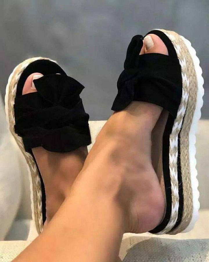 Sandalen - Charmant - Grote Strik - Perfect voor Zomerse Dagen