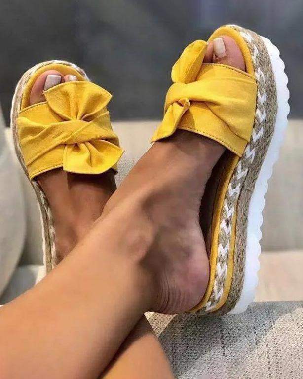 Sandalen - Charmant - Grote Strik - Perfect voor Zomerse Dagen