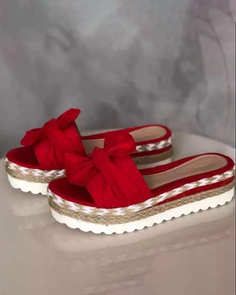 Sandalen - Charmant - Grote Strik - Perfect voor Zomerse Dagen