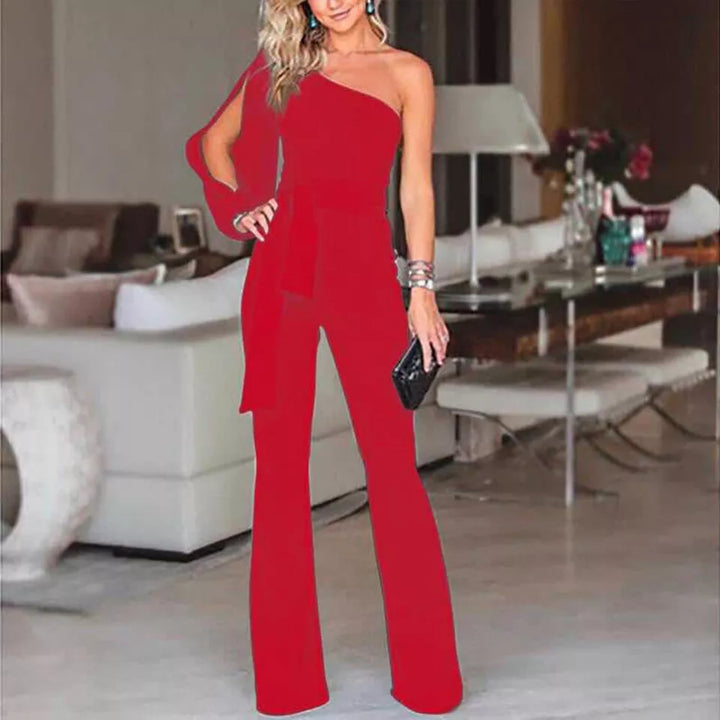 Femke | One-Shoulder Jumpsuit met Elegante Twist