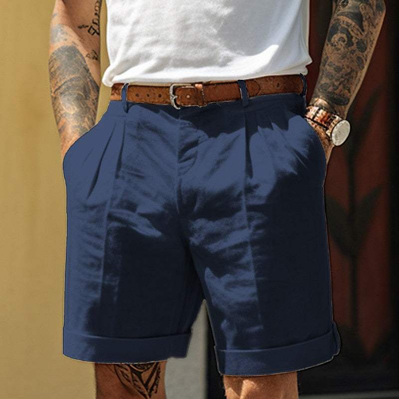 Heren Korte Broek - Elegante Stijl - Licht en Ademend Materiaal - Perfect voor de Zomer